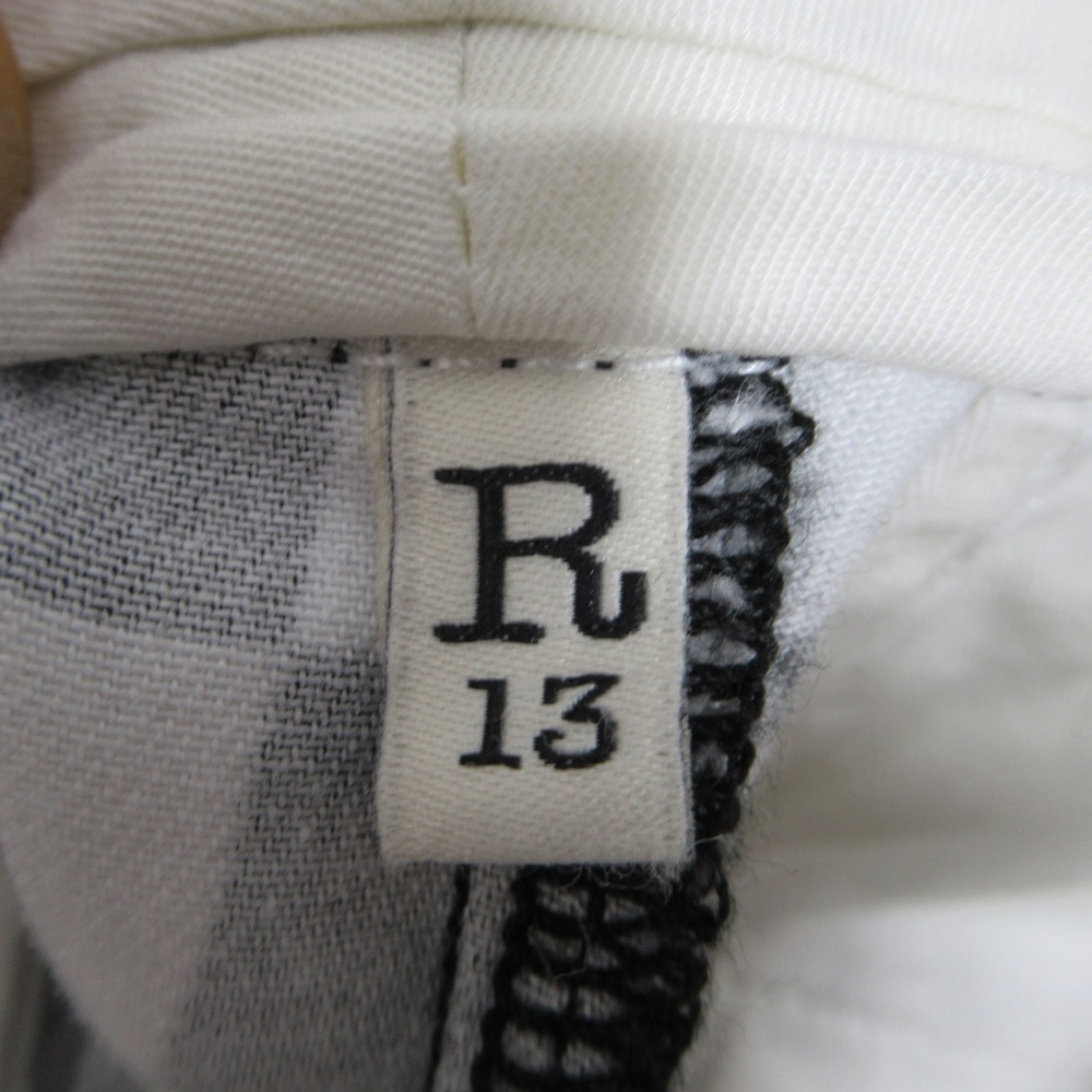 R13 Women's Slouch Pant Black White Checker R13W5008-R115B Size M - Picture 7 of 12